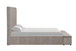 Mio Velvet Gray Platform Bed
