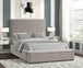 Mio Velvet Gray Platform Bed B8012 by New Era Innovations