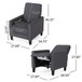 Elegant Push Back Chair For Home