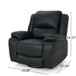 Stylish Wide Manual Swivel Standard Recliner
