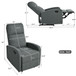Modern Recliner Manual, Home Theater Chair With Adjustable Backrest