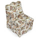 Stylish Flannel Dining Chair With Soft Cushion And Backrest