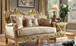 HD-2659 - 3 Piece Sofa Set - Metallic Gold