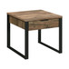 Aflo - End Table - Weathered Oak & Black