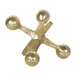 Metal Jacks Decor 5" - Gold