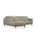 Tampa - 33" Sectional Sofa - Airy Green Leather