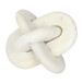 Marble 6" Knot Decor - White