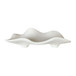 20" Leylani Quartz Resin Tray - White