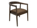 Natural Teca - Wooden Armchair - Quartersawn Oak / Marooned Brown