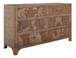 Praga - 6-Drawer Dresser - Almond / Barrel Brown
