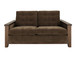 Walnut - Upholstered Loveseat - Deep Forest Brown