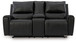 Glossmore - Reclining Loveseat With Console - Black