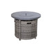Wicker Outdoor Lounge Set With Cushions And Fire Pit