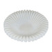 Marble 12" Pleated Bowl - White