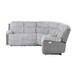 Bruni - Sectional Sofa With LED Lighting And Manual Recline - Gray