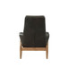 Dolphin - Accent Chair - Black Top Grain Leather