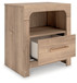 Kinlanni - One Drawer Night Stand - Tan