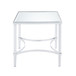 Petunia - End Table - Mirrored & Chrome