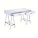 Coleen - Writing Desk Same Ac00901) - White High Gloss & Chrome