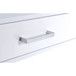 Coleen - Writing Desk Same Ac00901) - White High Gloss & Chrome