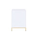 Ottey - Cabinet - White High Gloss & Gold