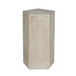 Novus Medium Wood Pedestal - Ivory / Beige