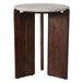 Somerset Marble And Wood Accent Table - Brown