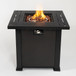 28" Square Fire Pit Table - Brown