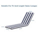 Outdoor Lounge Chair Cushion Replacement Patio Funiture Seat Cushion Chaise Lounge Cushion