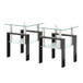 Modern Tempered Glass Tea Table, End Square Table For Living Room