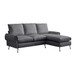 Modern Sectional Technical L-Shaped Sofa Couch With Reversible Chaise Lounge