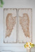 Feather Wing Wall Panels With Distressed, Rectangle Hanging Wall Art (Set of 2) - Multicolor