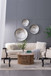 Textured Oversized Disc, Wall Decor For Living Room (Set of 3) - Silver