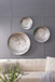 Textured Oversized Disc, Wall Decor For Living Room (Set of 3) - Silver