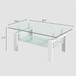 Tempered Glass Table With Storage
