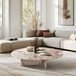 Luxury Coffee Table With Unique Veining, Unique Stone Design
