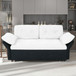 Modern Convertible Sleeper Sofa Bed With Pull-Out Queen Design, Side Storage & Thick Cushions