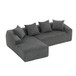 Combined 3 Seater Sofa With 4 Pillows