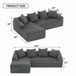 Combined 3 Seater Sofa With 4 Pillows