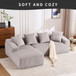 Combined 3 Seater Sofa With 4 Pillows