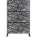 Outdoor & Indoor Privacy Screen Metal Privacy Screen, Freestanding Decorative Privacy Screen For Deck Balcony Patio - Black