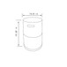 Steel Propane Tank Cover Round Tank Holder Hide Away Side Table - Gray