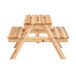 Durable Solid Wood Children's Dining Table And Chairs Set, Multi-Functional
