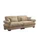 Modern Sofa With Bolstered Armrests And Pillows