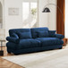 Modern Sofa With Bolstered Armrests And Pillows