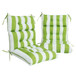2 Piece High Back Patio Chair Cushion Set, Tufted Adirondack And Rocking Chair Cushions