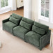 Elegant Sofa With Ergonomic Design And Lumbar Pillows