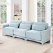 Elegant Sofa With Ergonomic Design And Lumbar Pillows