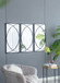 Rectangular Wall Mirrors With Frame, Home Decor For Living Room Bedroom Entryway - Black