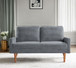Loveseat Sofa, European Style With Sleek Design, Modern & Vintage Flair, Upholstered 2 Seater Couch